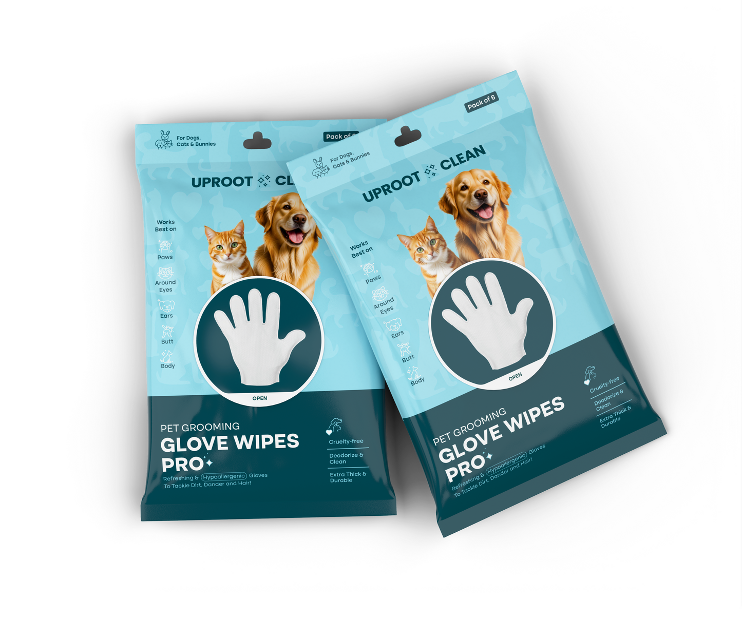 Uprost Grooming Gloves Pro - 6 pack (Infl)